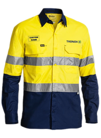 Bisley 3m Taped Hi Vis X Airflow Ripstop Shirt-(BS6415T)